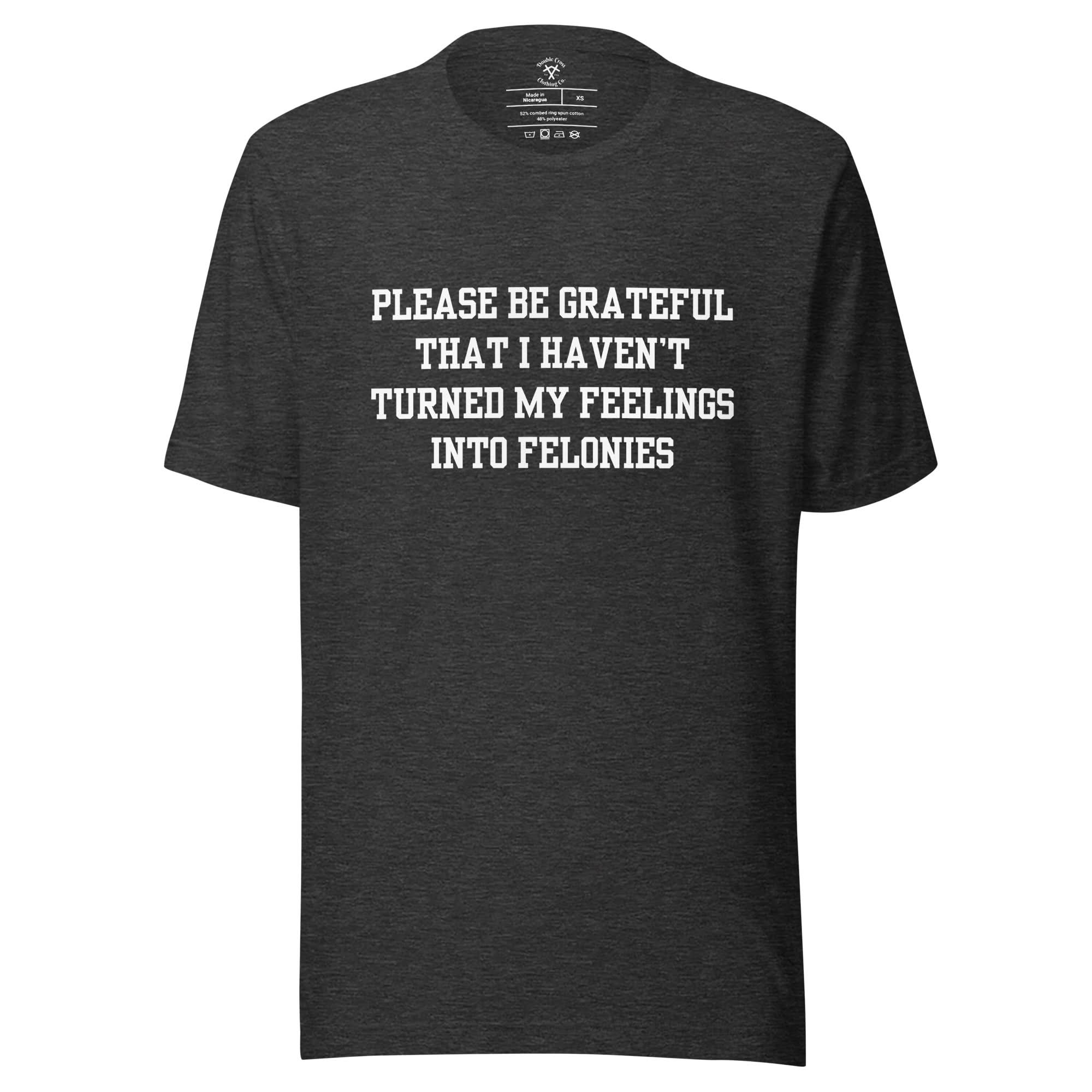 Feelings Into Felonies T-Shirt - Image 13