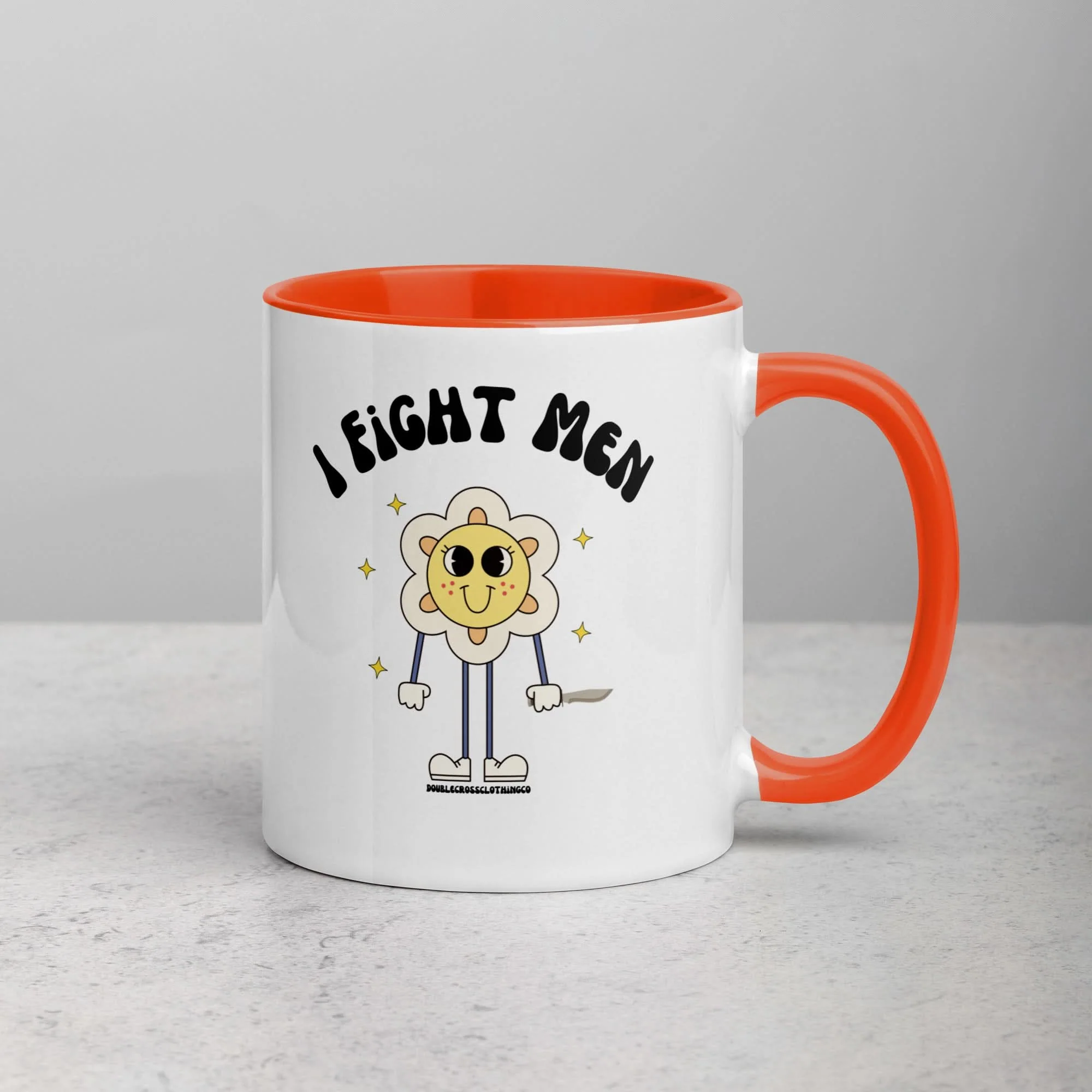 I Fight Men Mug - Image 7