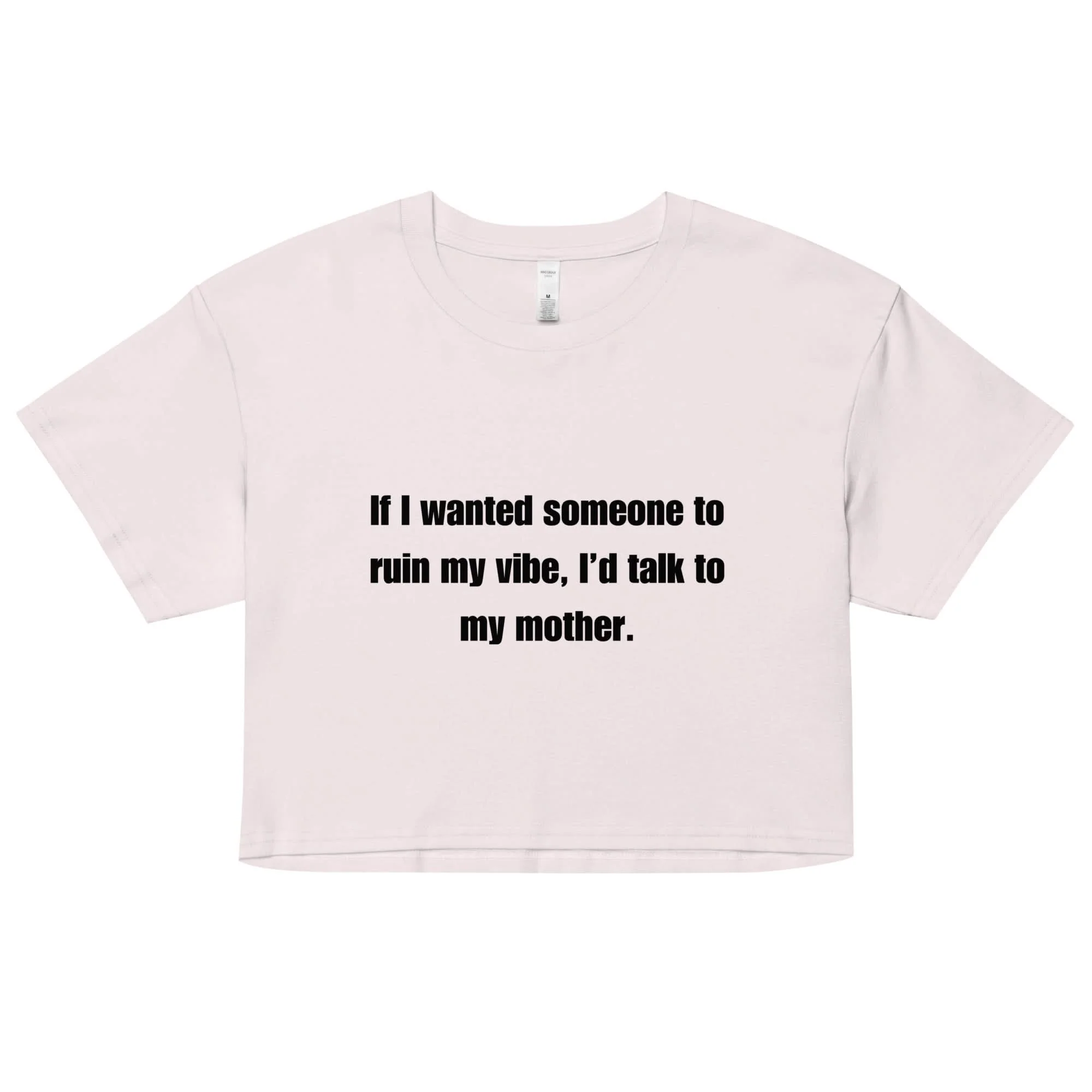 Mom Kills My Vibe Crop Top - Image 6