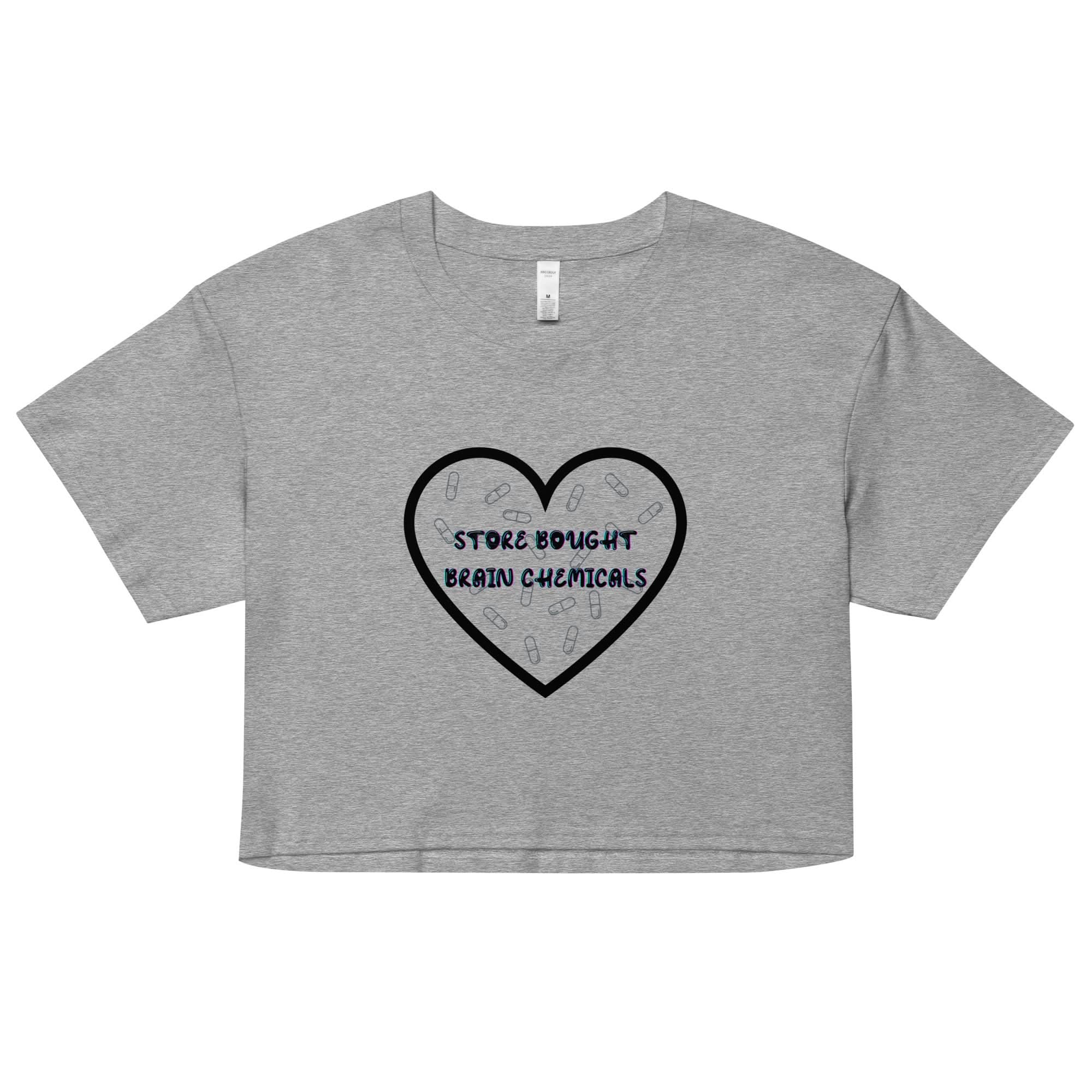 Store Bought Brain Chemicals Crop Top - Image 5