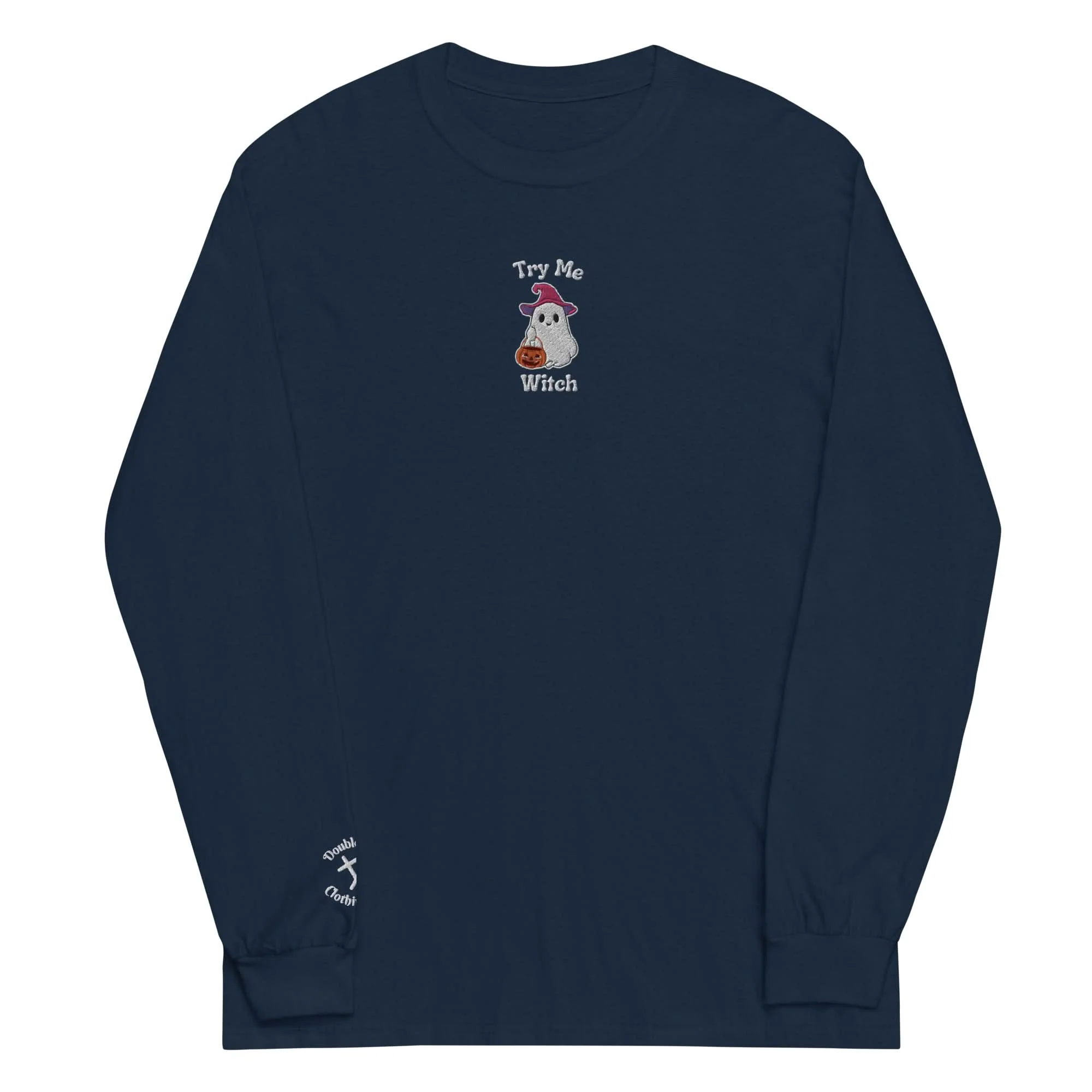 Try Me, Witch Embroidered Long-Sleeve T-Shirt - Image 7