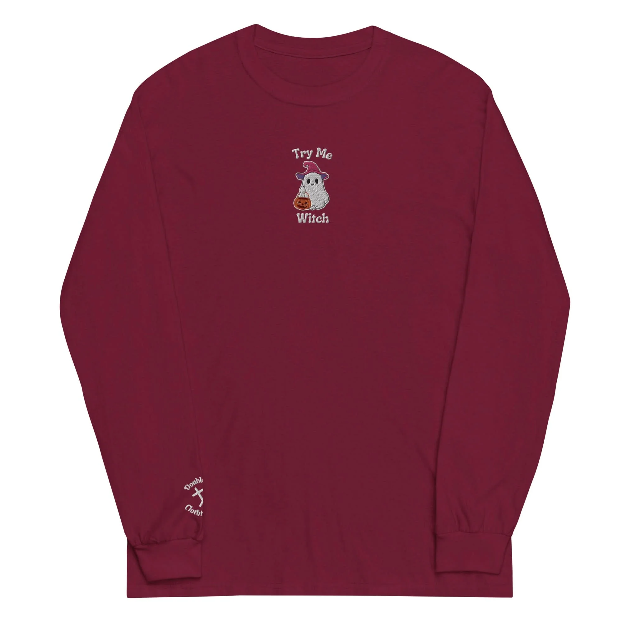 Try Me, Witch Embroidered Long-Sleeve T-Shirt - Image 8