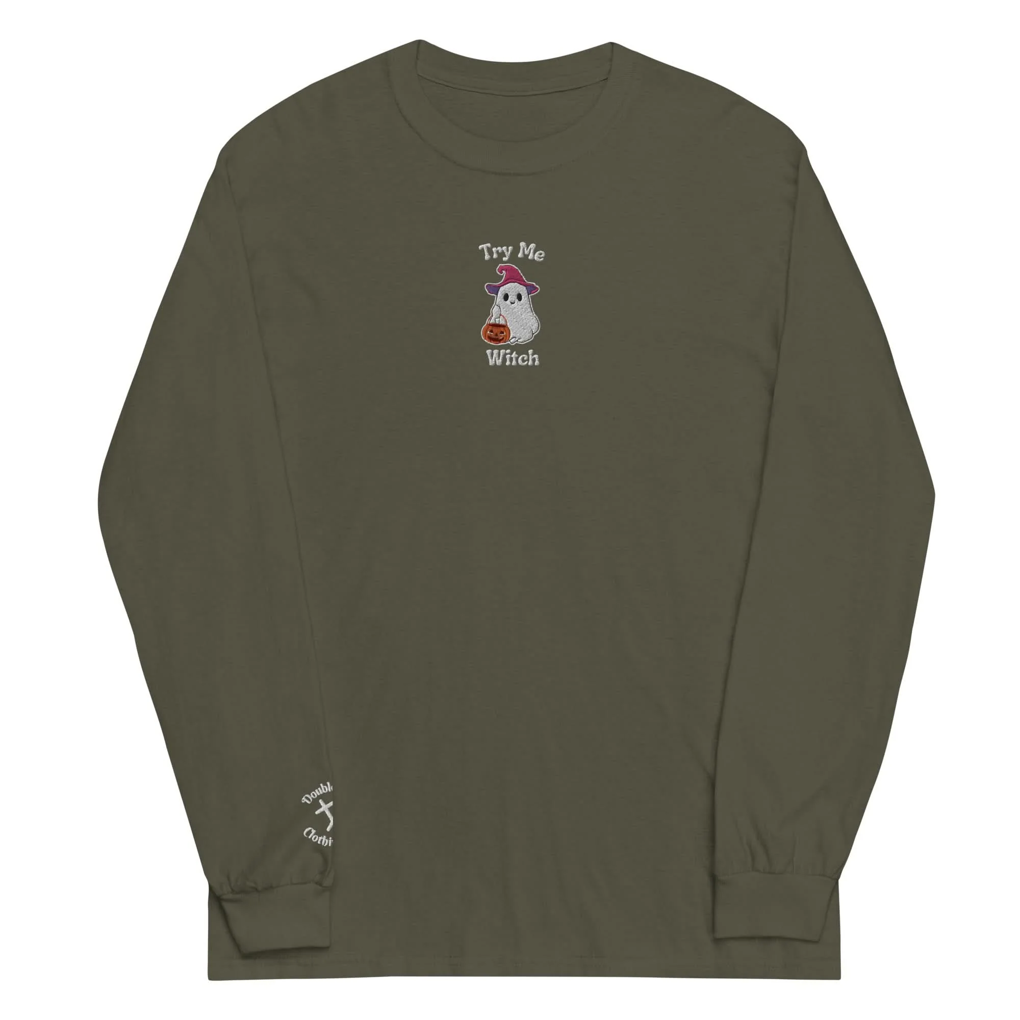 Try Me, Witch Embroidered Long-Sleeve T-Shirt - Image 9
