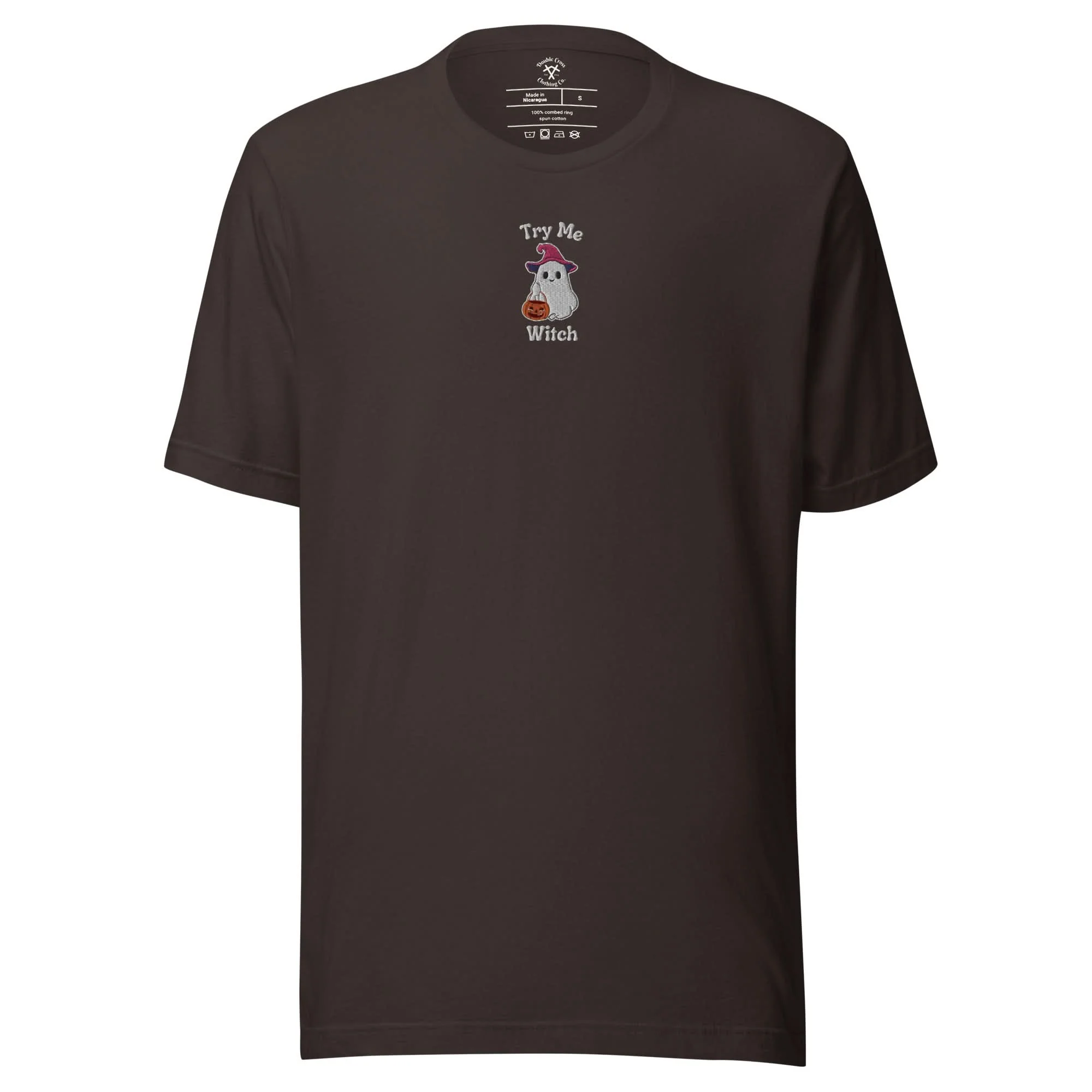Try Me, Witch Embroidered T-Shirt - Image 3