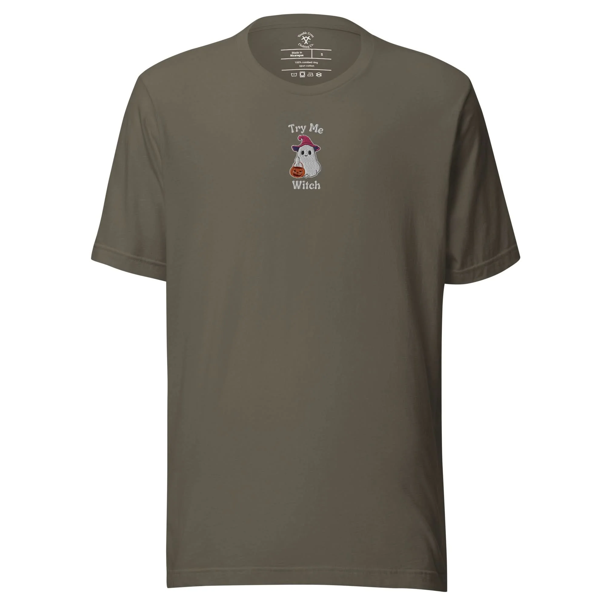Try Me, Witch Embroidered T-Shirt - Image 6